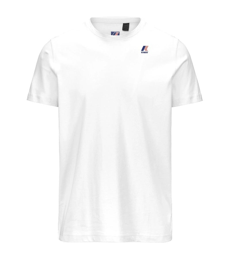 K-WAY T-shirt K-way uomo K007JE0 001 bianca girocollo EDWARD K007JE0 001 