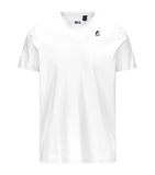T-shirt K-way uomo K007JE0 001 bianca girocollo EDWARD