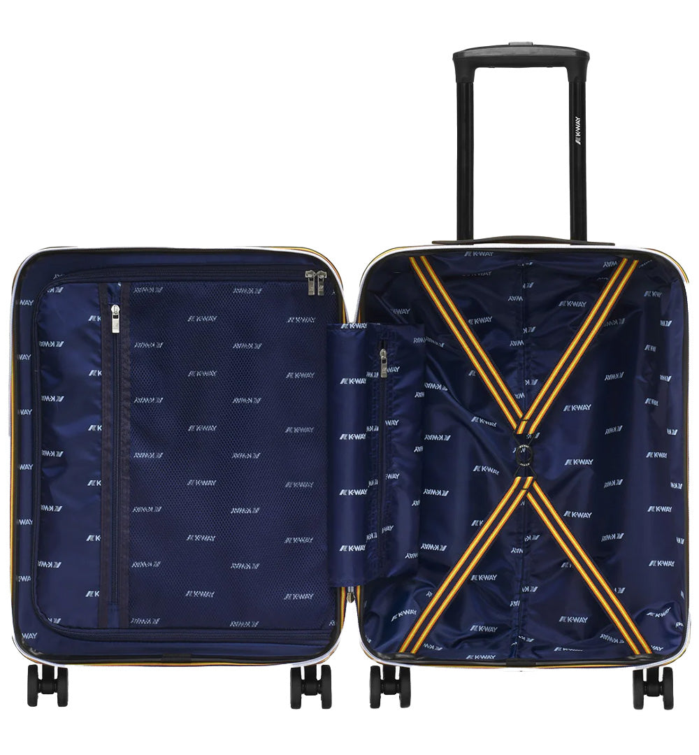 K-WAY Trolley K-Way Carrello Piccolo K11416W Grigio unisex stapa logo ruote bs lucchetto<BR/> K11416W L23 