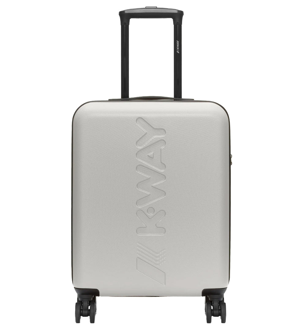 K-WAY Trolley K-Way Carrello Piccolo K11416W Beige unisex abs logo stampa ruote K11416W L35 