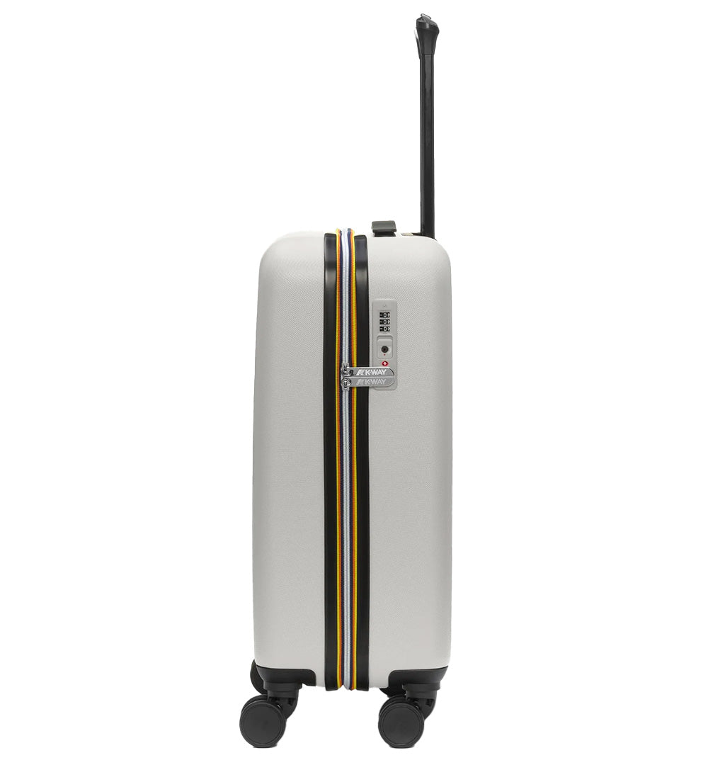 K-WAY Trolley K-Way Carrello Piccolo K11416W Beige unisex abs logo stampa ruote K11416W L35 