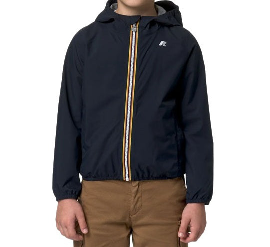 K-WAY Giubbino K-way bambino K21371W K89 JACK STRETCH DOTblu delpth scuro K21371W K89 