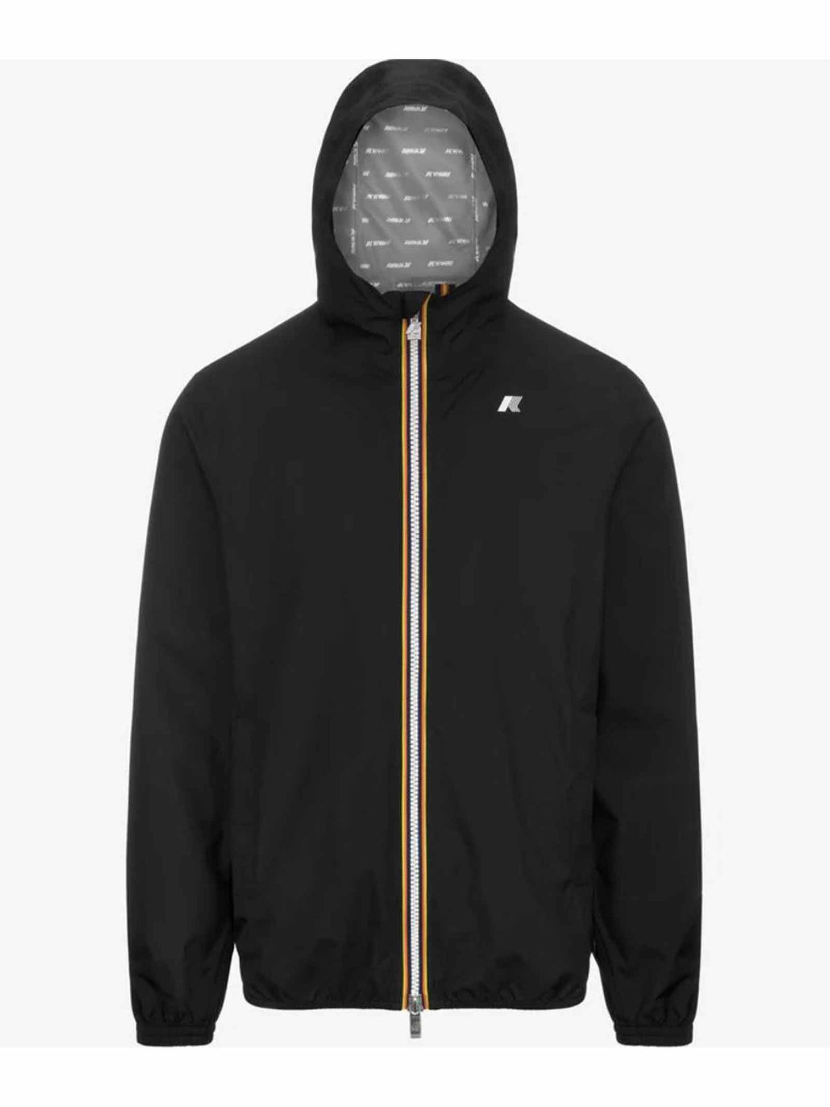 K-WAY Giubbino K-way uomo K5127QW Jack stretch dot nero nylon cappuccio K5127QW USY 