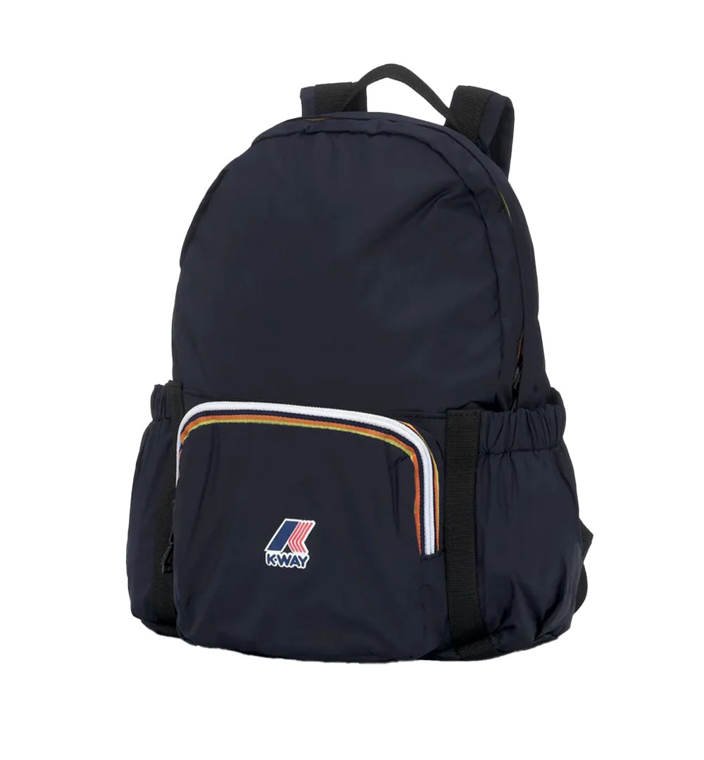 K-WAY Zaino K-Way Michelet K61415W Blu scuro unisex impermeabile idrorepellente antivento logo tasche K61415W K89 