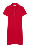 Lacoste women's dress EF5473 ZBG red piqué