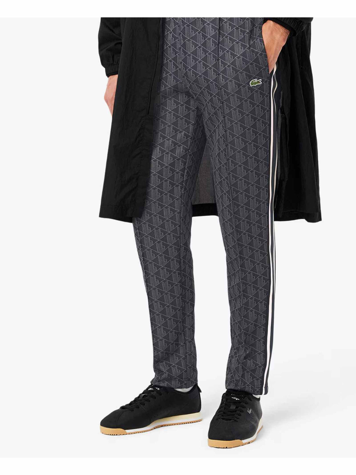 LACOSTE Pantalone LACOSTE uomo XH1440 Nero cotonemonogramma vintage tascheoulisse XH1440 4PC 