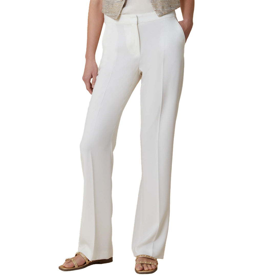 PENNYBLACK Pantalone Pennyblack donna Elenia 2511131092200 Bianco tasche gancio e zip 2511131092200 001 