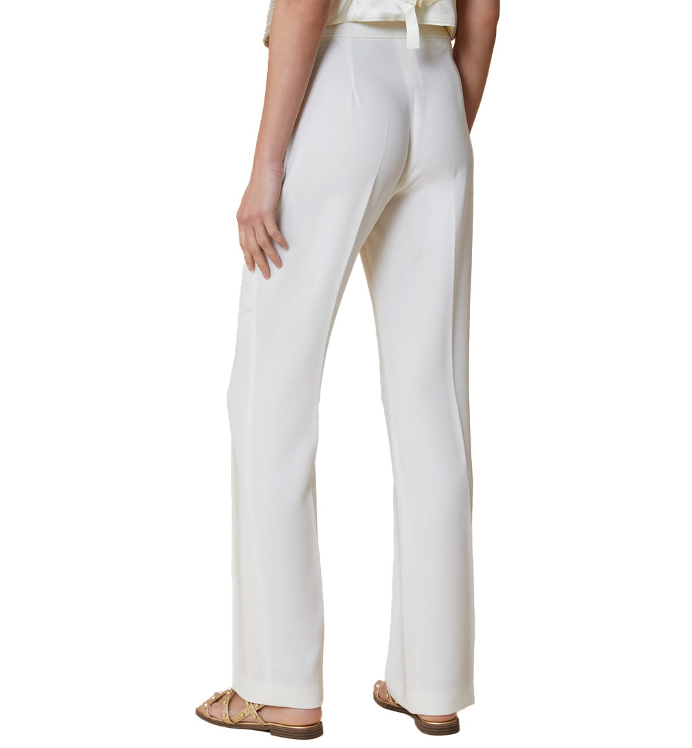 PENNYBLACK Pantalone Pennyblack donna Elenia 2511131092200 Bianco tasche gancio e zip 2511131092200 001 