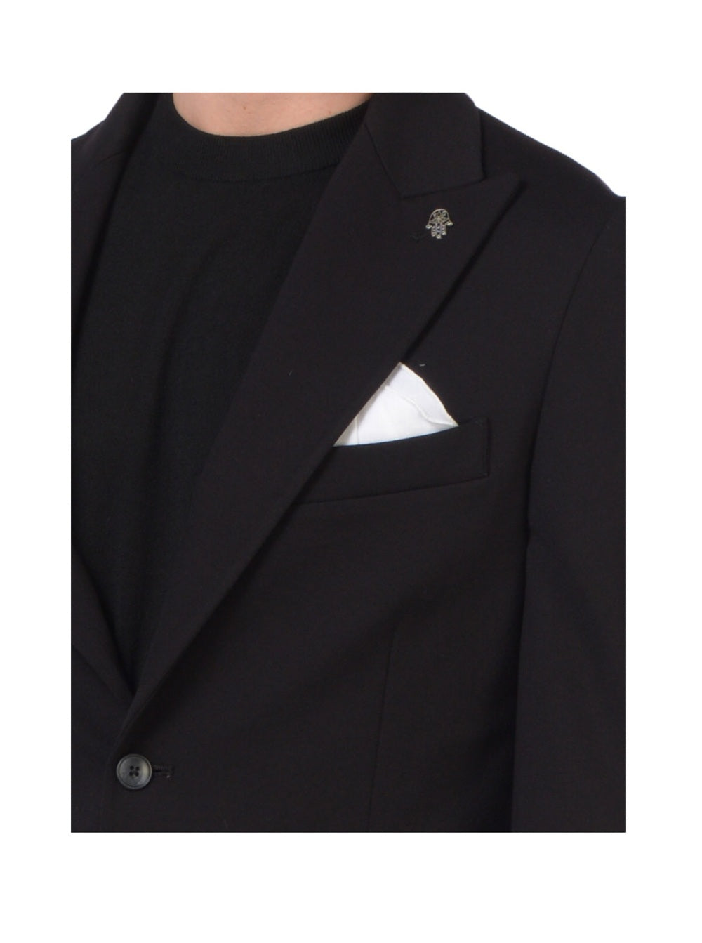 DANIELE ALESSANDRINI Giacca Daniele Alessandrini uomo G012101 Nera jersey punta lancia G012 101 