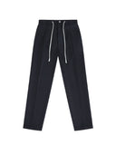 Daniele Alessandrini men's trousers P014 Black slim fit high-quality materials adjustable drawstring