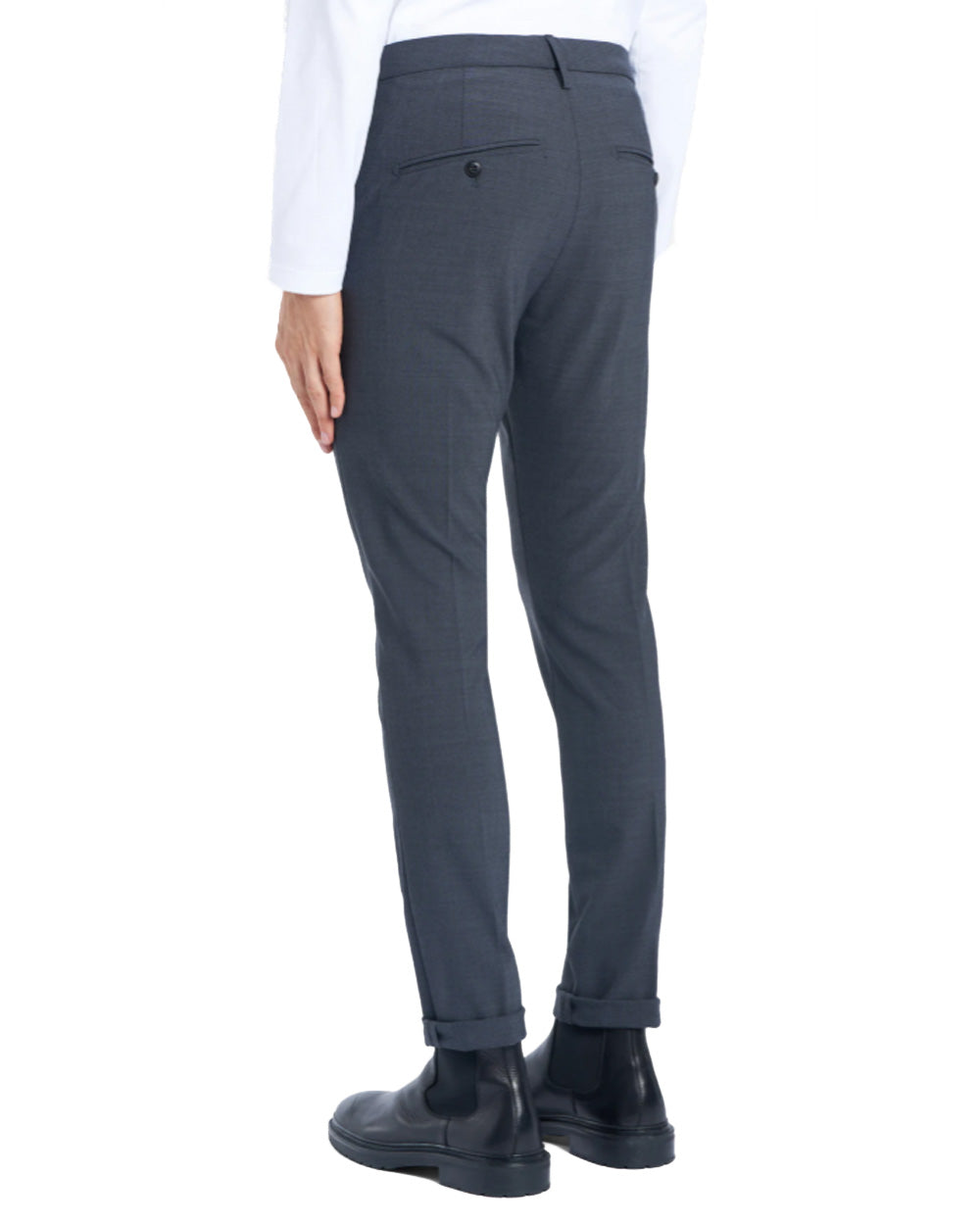 DONDUP Pantalone DONDUP uomo UP235TS0009UXXX Grigio slim chino vita bassa tasche UP235TS0009UXXX 945 