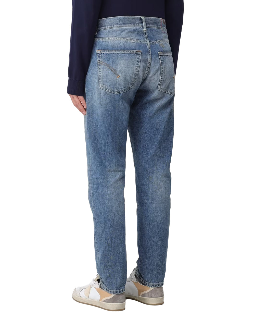 DONDUP Jeans DONDUP uomo DIAN UP576DFE313ULL5 Blu cinque tasche con passanti in vita fondo con orlo dritto UP576DFE313ULL5 800 