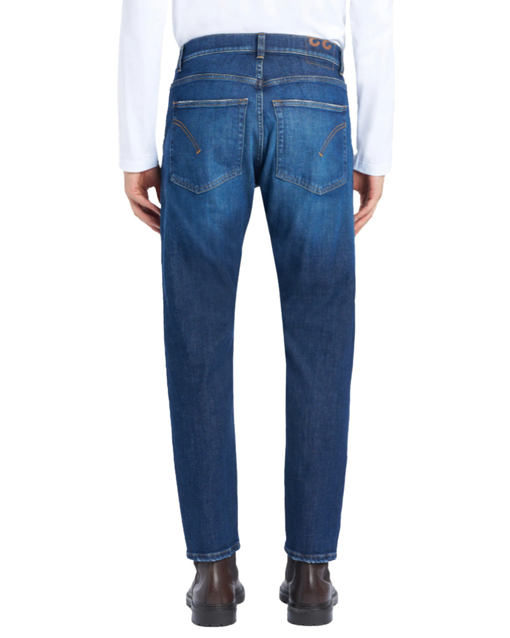 DONDUP Jeans DONDUP uomo JEFF UP641DSE340UK05 Blu cinque tasche carrot fit Denim stretch UP641DSE340UK05 800 