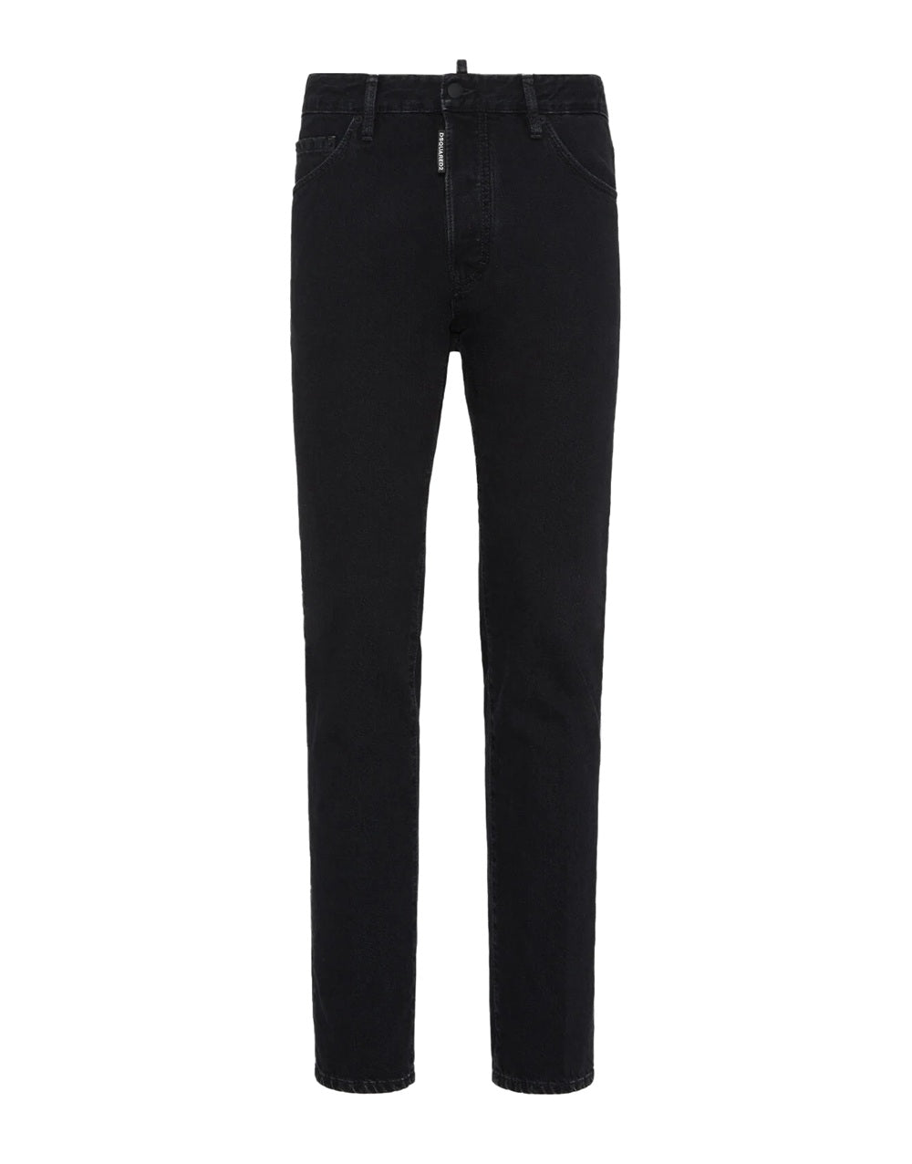 DSQUARED2 Jeans Dsquared2 uomo S74LB1766D30015900 Nero denim tasca di pelle retro S74LB1766D30015 900 
