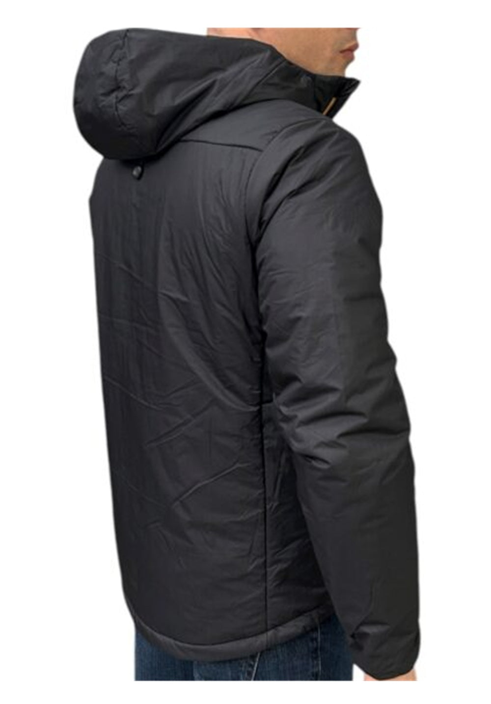 K-WAY Giubbino K-way uomo K31337WUSY Annecy Nero con cappuccio tessuto tecnico K31337W USY 