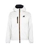 K-way Men's Annecy K31337W White Drip-proof Logo Jacket