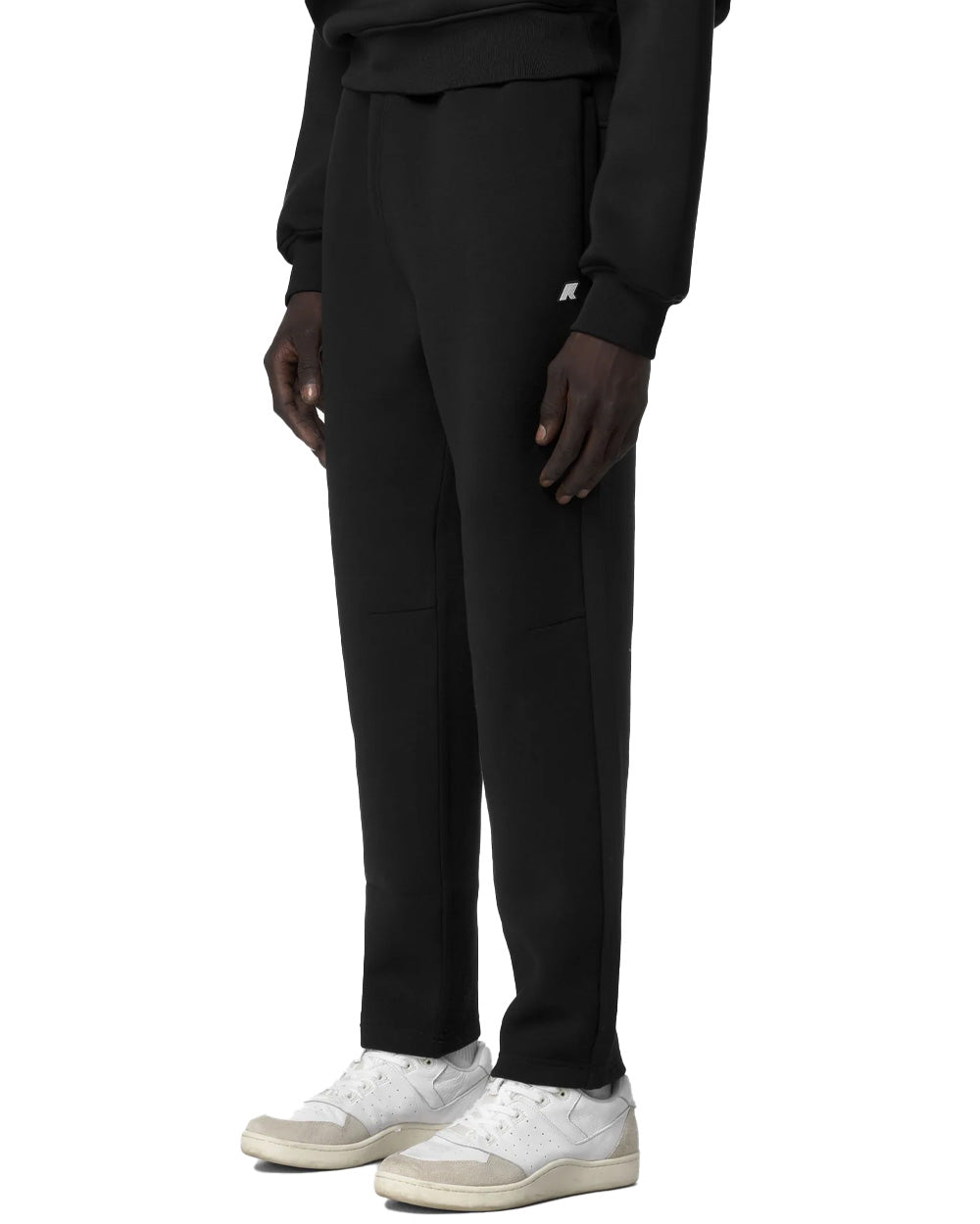 K-WAY Pantalone K-WAY uomo MICKA SPACER K5123NW Nero tessuto interlock stretch spesso vita elastica regolabile fondo gamba a costina elastica K5123NW USY 