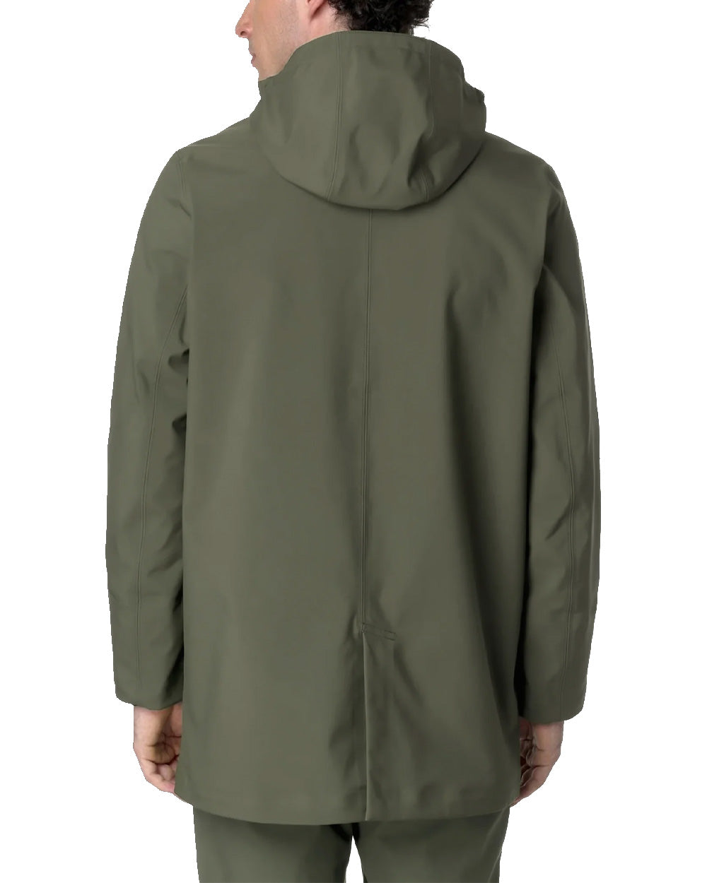 K-WAY Giubbino K-WAY uomo K6116YW Verde tessuto tecnico a tre strati cappuccio removibile tasche con zip vestibilità regular K6116YW AF0 