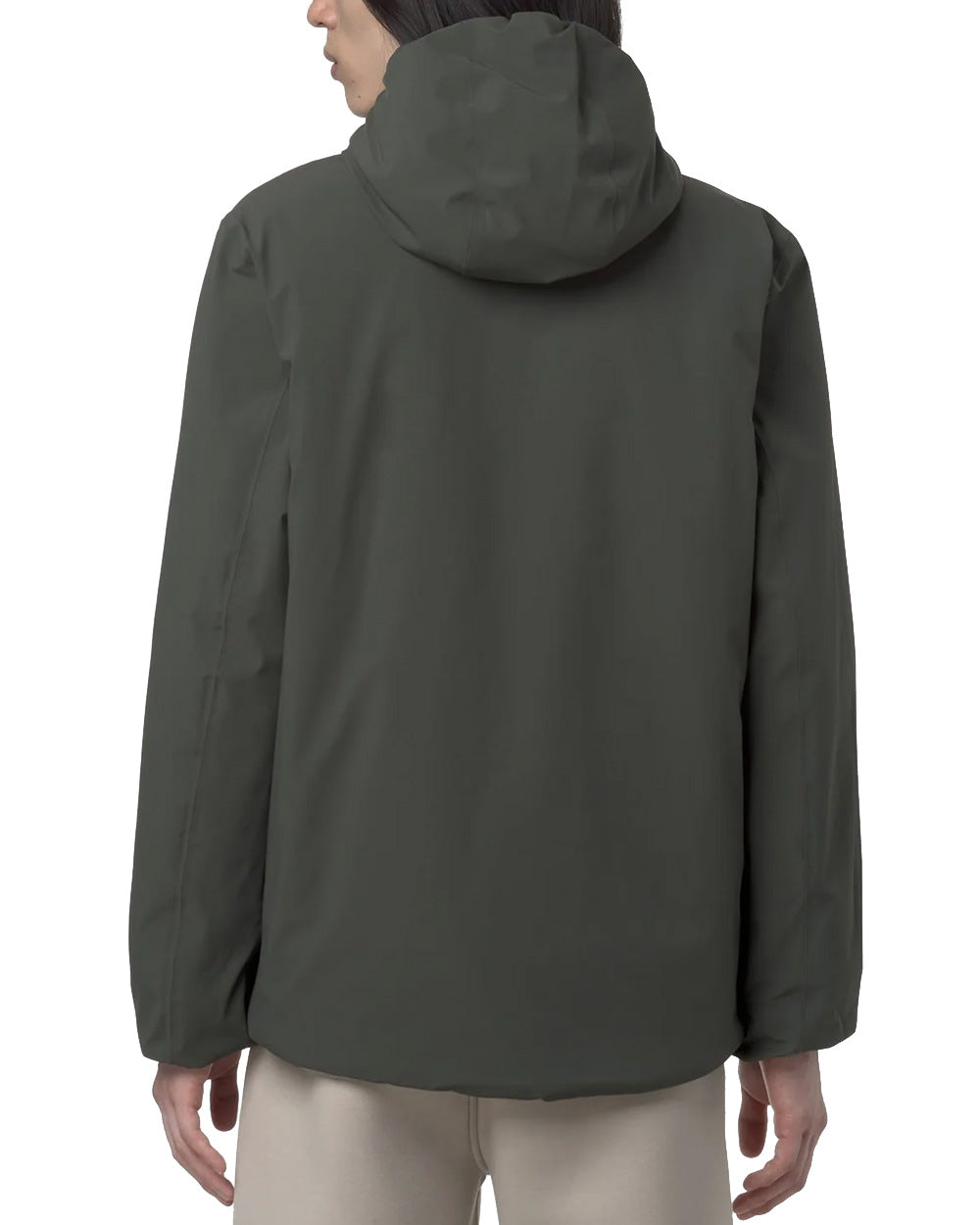 K-WAY Giubbino K-WAY uomo JACK ST WARM REVERSIBLE K6128VW Verde/Beige  design reversibile cappuccio chiusura con zip tasche multiple vestibilità slim K6128VW B2P 