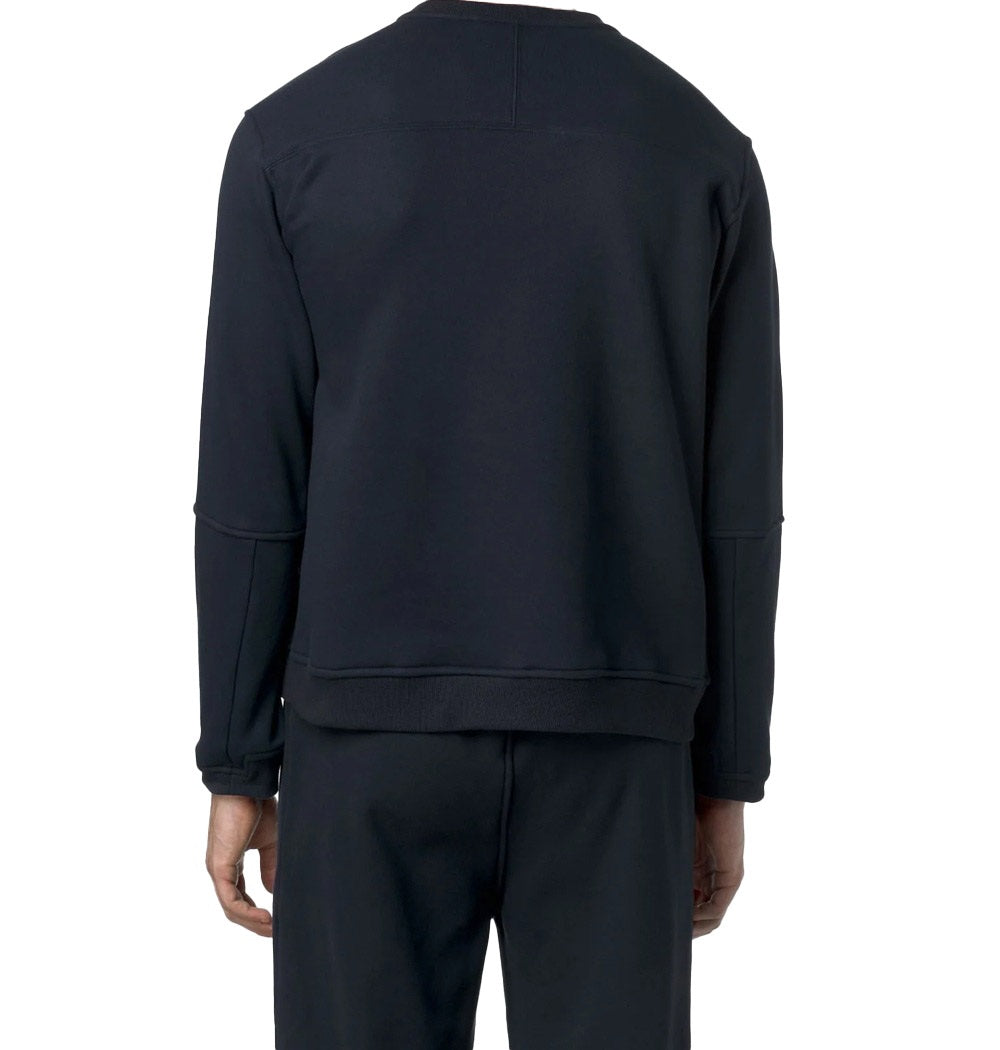 K-WAY Felpa K-way uomo K6132MWK89 Nael Brushed Pc Blu girocollo K6132MW K89 