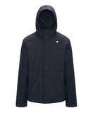 Men's K-way K8133DWAL9 Jacko Twill Marmot Blue Jacket with Hood