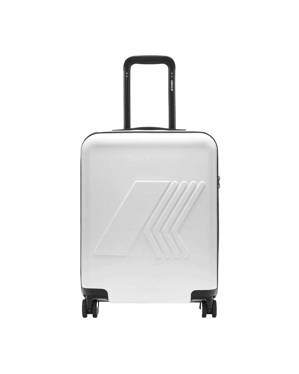 K-WAY Trolley K-WAY uomo EUDOXIE K81372W Bianco logo all over tasca quattro ruote K81372W 001 