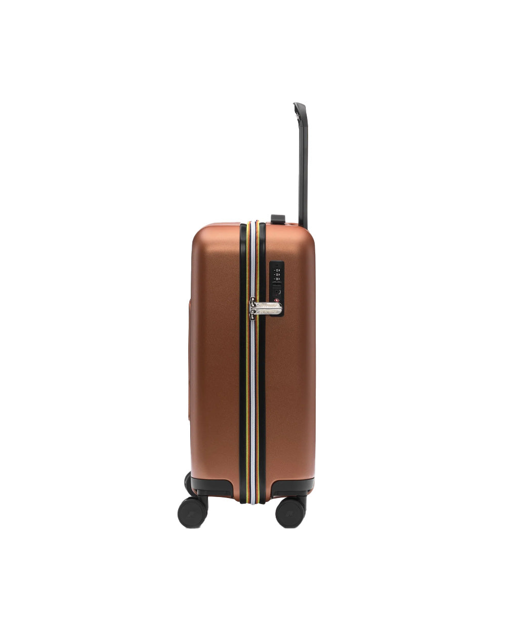 K-WAY Trolley K-WAY uomo K81372W Arancio fodera policarbonato quattro ruote K81372W WGG 