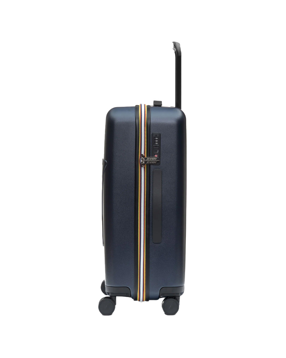 K-WAY Trolley K-WAY uomo EUDOXIEUR LOGO K81439W Blu logo stampato all over tasca K81439W K89 