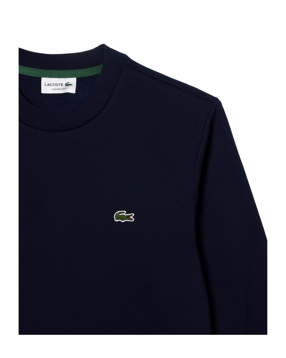LACOSTE Felpa Lacoste uomo SH9608 Blu pile design classico con collo alto e dettagli iconici SH9608 166 