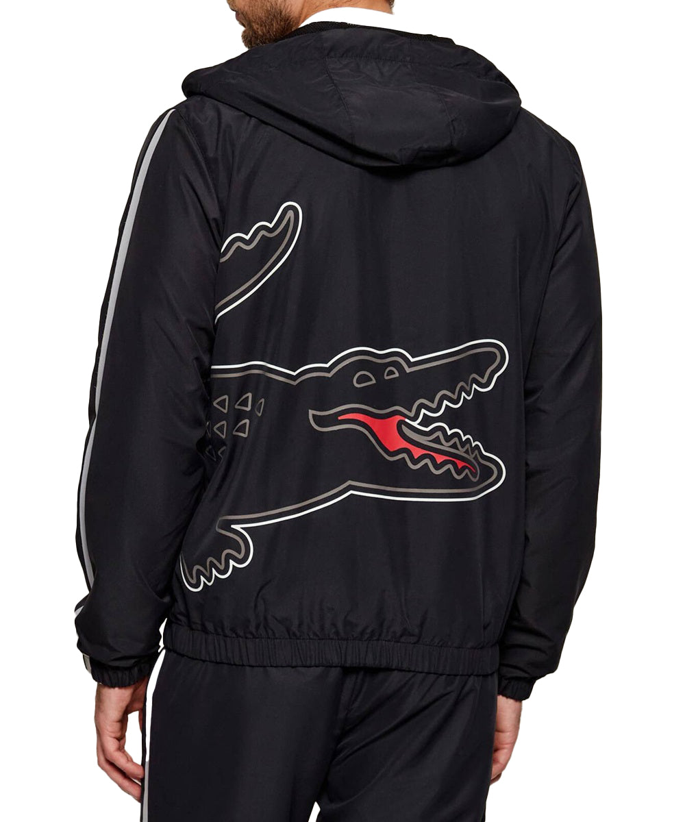 LACOSTE Tuta LACOSTE uomo WH7402031 Nera regular fit cotone polsini elastici WH7402 031 