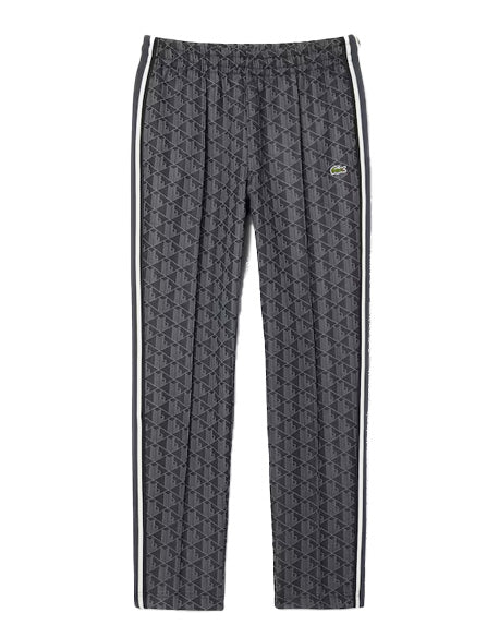 LACOSTE Pantalone LACOSTE uomo XH1440 Nero jacquard tasche a filetto coulisse con cordoncino in vita coccodrillo XH1440 4PC 