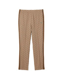 Pantalone LACOSTE uomo XH1440 Nero jacquard tasche a filetto coulisse con cordoncino in vita coccodrillo