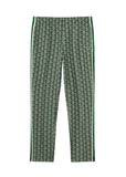 Pantalone LACOSTE uomo XH1440D1R Verde jacquard tasche a filetto coulisse