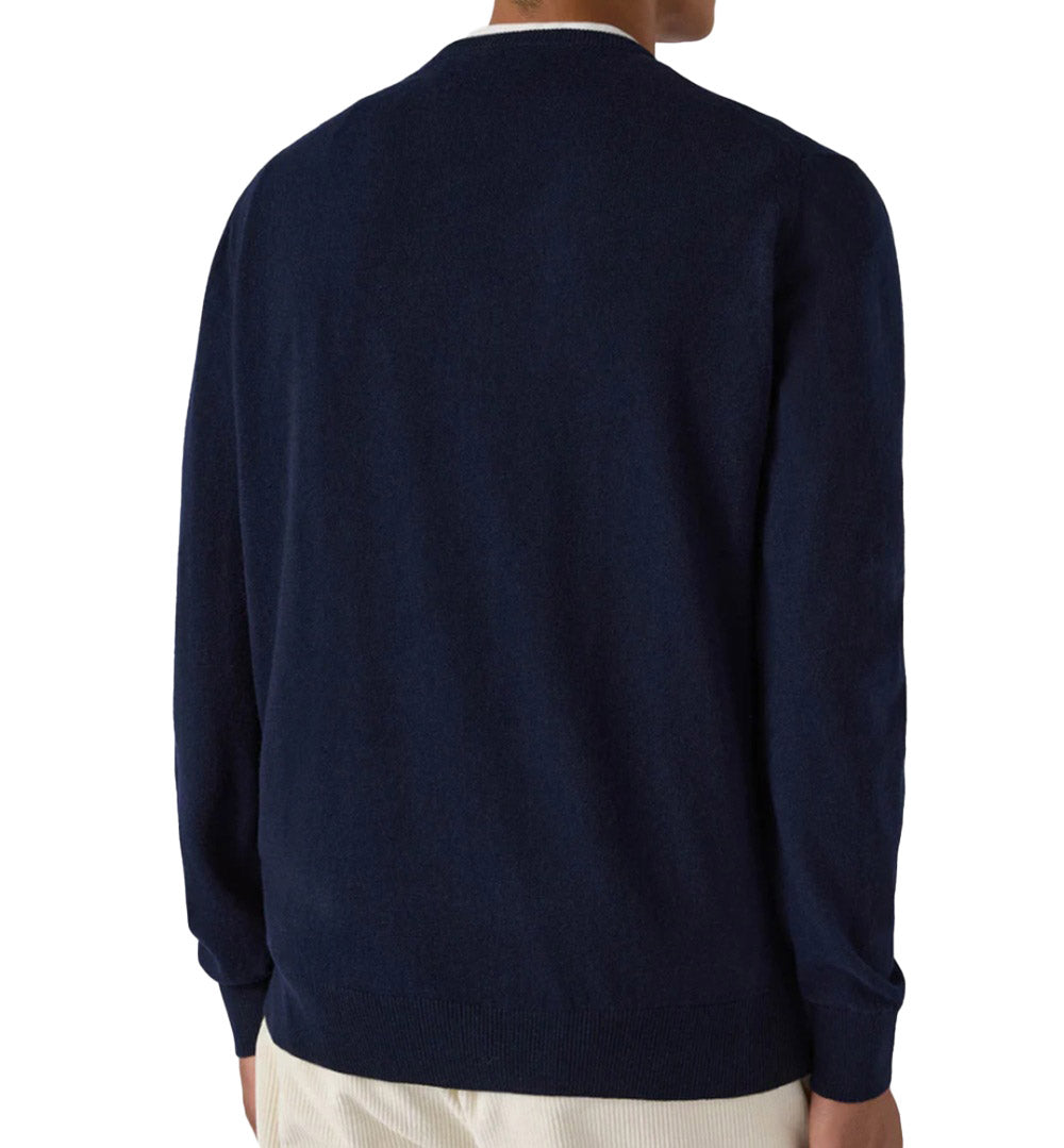 MC2 SAINT BARTH Maglione Mc2 Saint Barth uomo REGE008TEX000100017I61 regent merinocash blu REGE008 TEX0001 00017I 61 