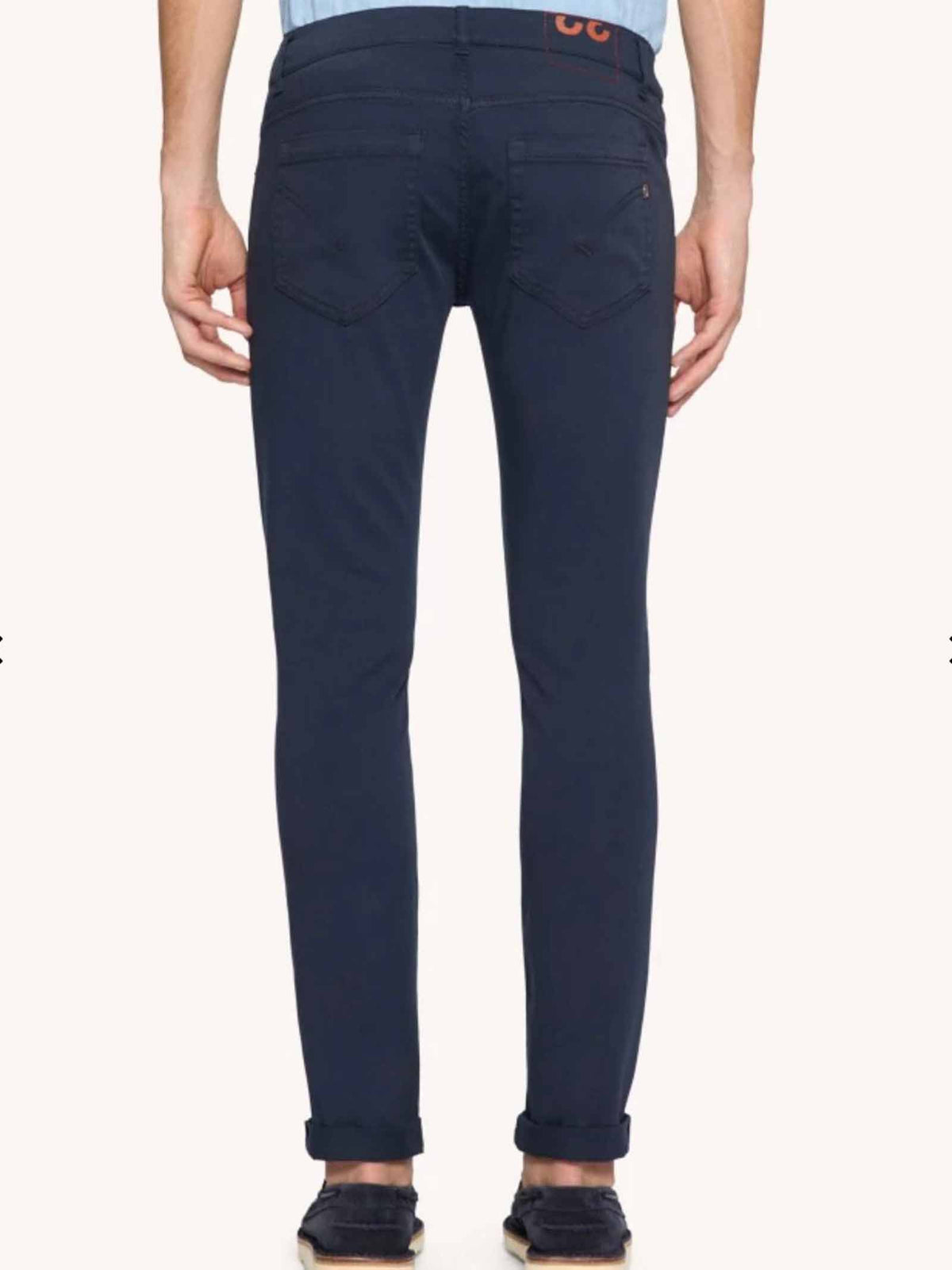 DONDUP Jeans DONDUP uomo GEORGE UP232BS0030PTD Blu cinque tasche vita bassa logo UP232BS0030PTD 894 