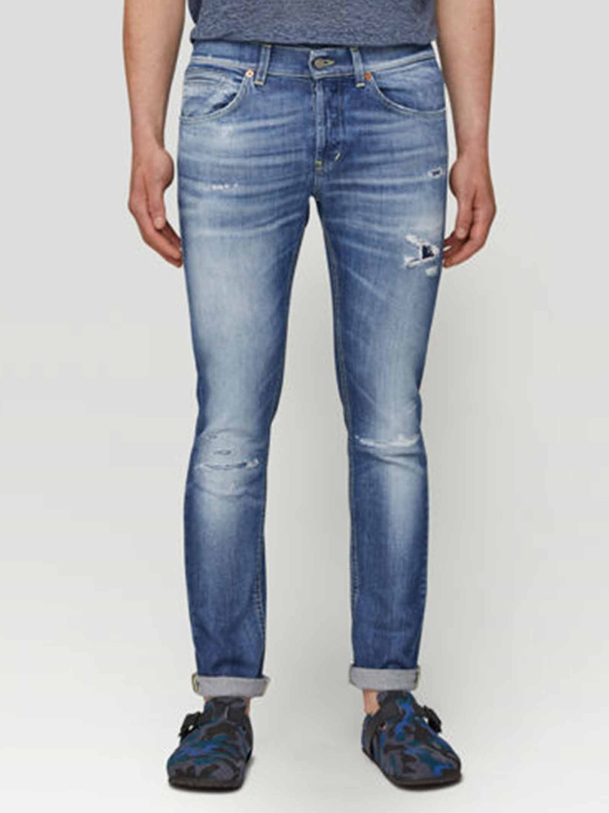 DONDUP Jeans DONDUP uomo GEORGE UP232DSE297 Denim cinque tasche cotone denim UP232DSE297 800 