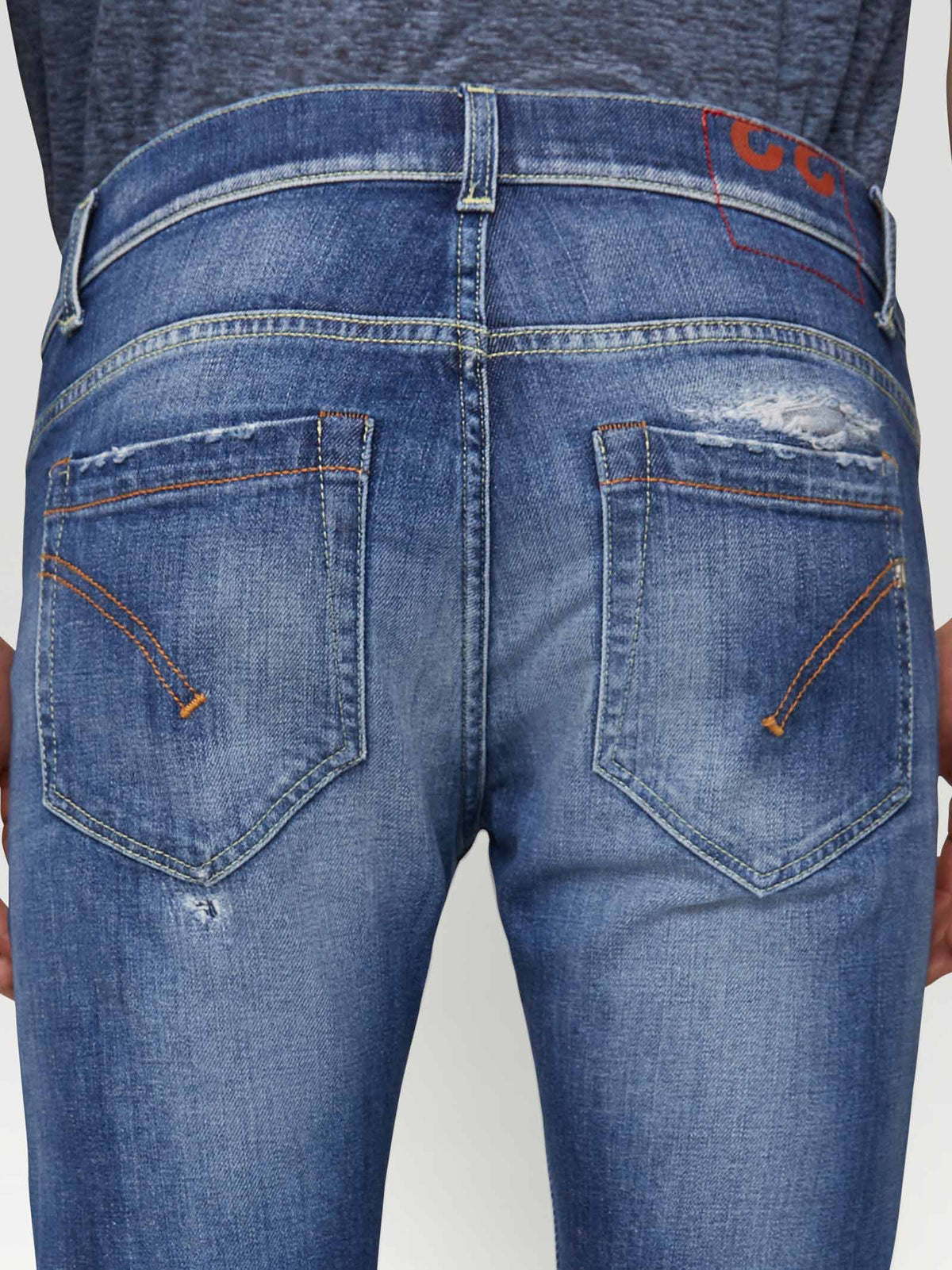 DONDUP Jeans DONDUP uomo GEORGE UP232DSE297 Denim cinque tasche cotone denim UP232DSE297 800 