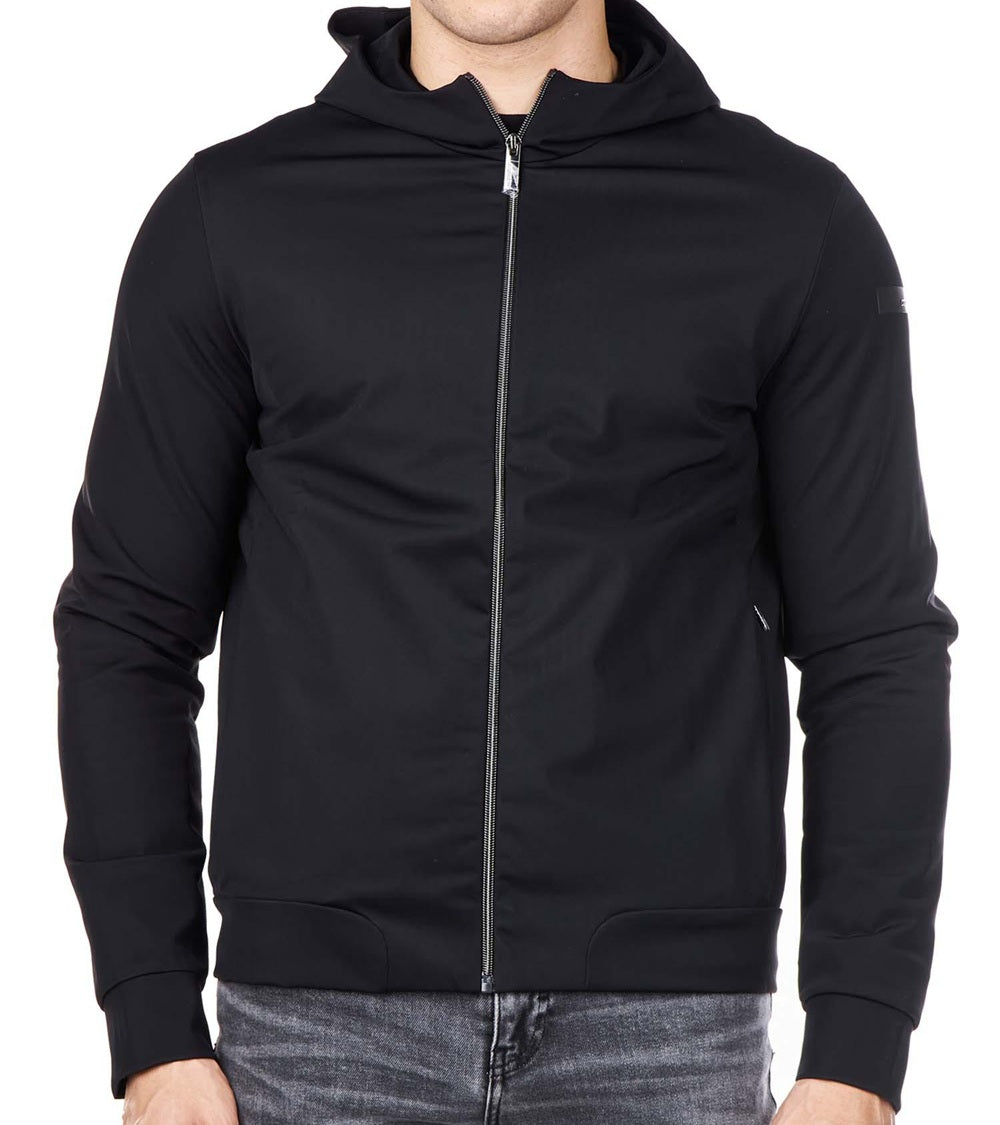RRD Felpa RRD uomo WES04010 nera fleece winter hood zip WES040 10 