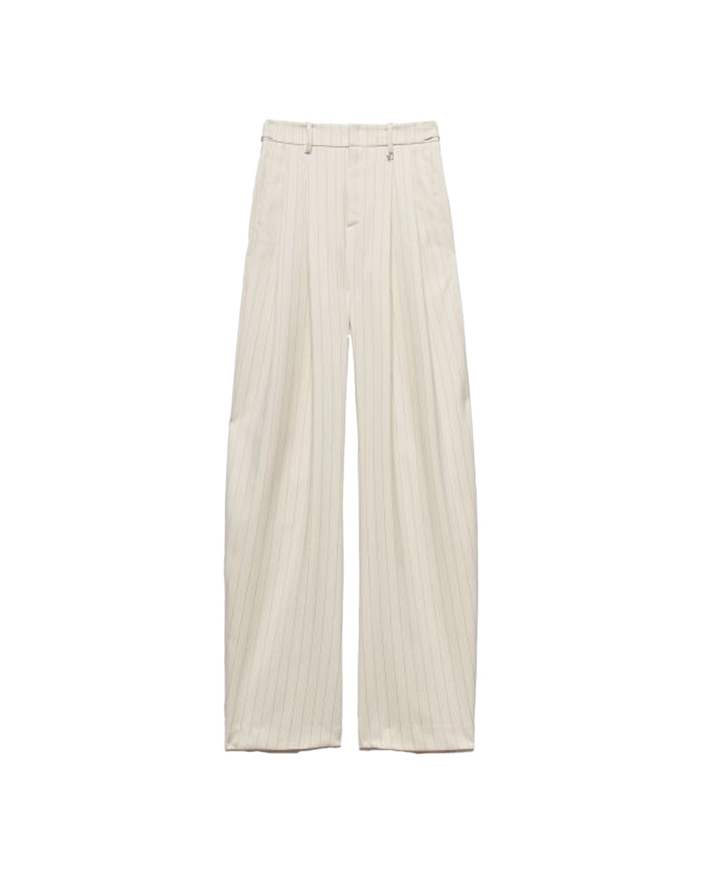 ANIYE  BY Pantalone ANIYE BY IRINA donna 185066 Panna gessato tasche fit regular bottoni 185066 02485 