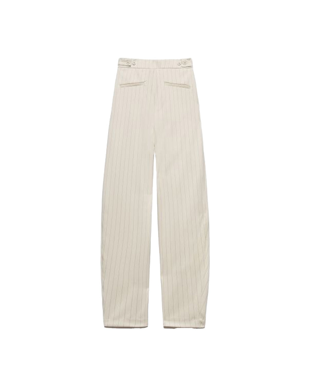 ANIYE  BY Pantalone ANIYE BY IRINA donna 185066 Panna gessato tasche fit regular bottoni 185066 02485 