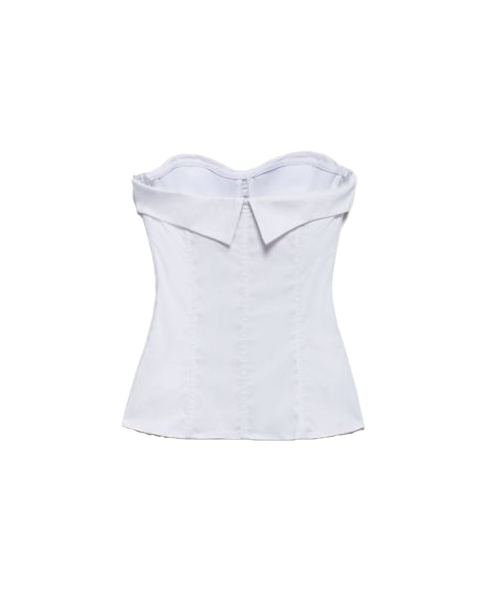 ANIYE  BY Top ANIYE BY SANDY donna 185098 Bianco scollo a cuore ganci cravattino<BR/> <BR/> 185098 02485 