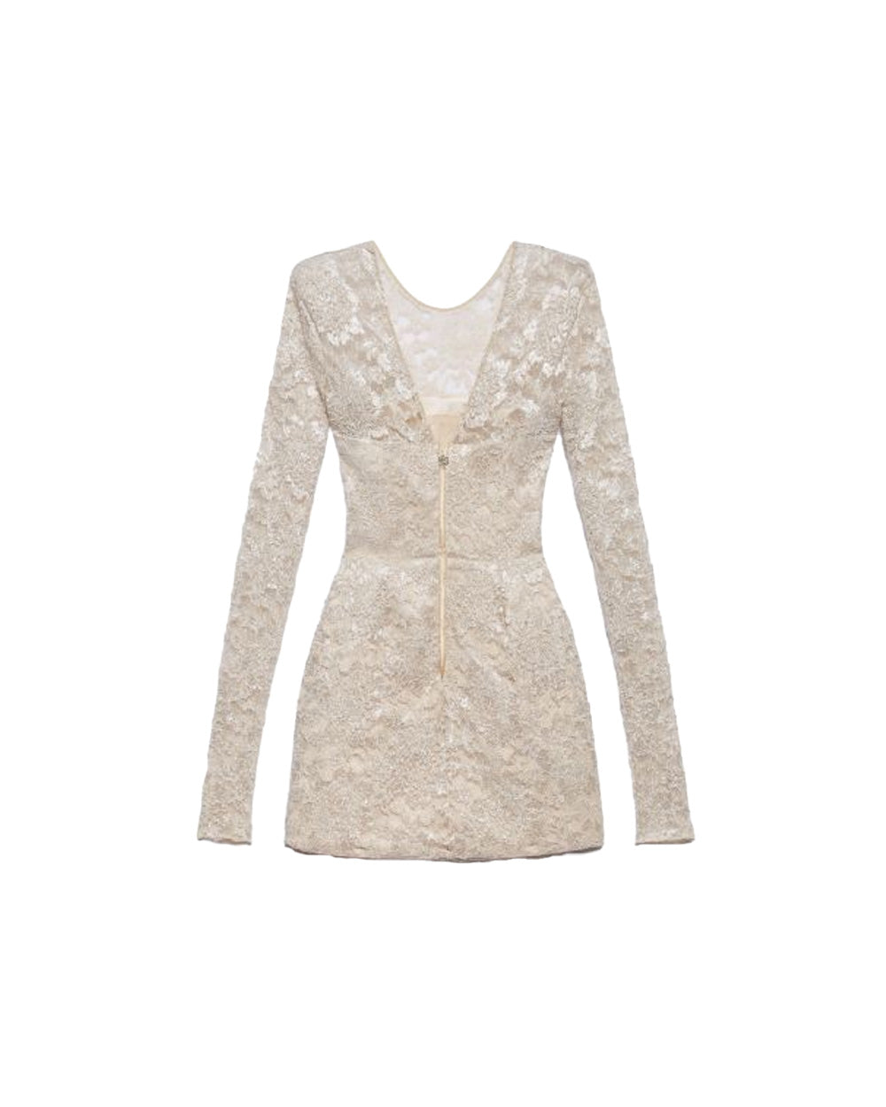 ANIYE  BY Abito ANIYE BY LOLA donna 185119 Panna pizzo maniche lunghe scollo a v gonna<BR/> 185119 02495 