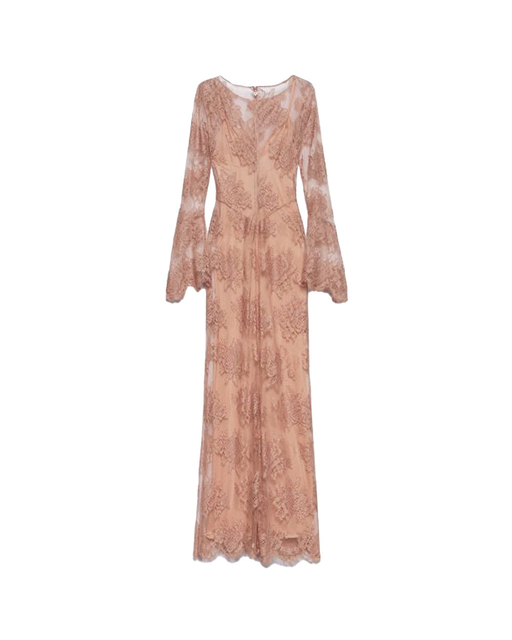 ANIYE  BY Abito ANIYE BY NOA donna 185269 Cipria pizzo ricami floreali spacco laterale 185269 02486 