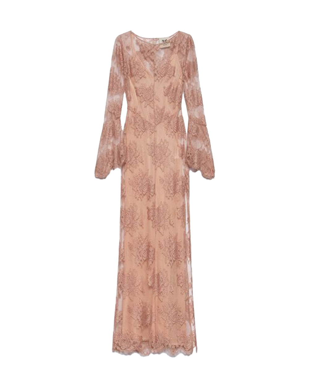 ANIYE  BY Abito ANIYE BY NOA donna 185269 Cipria pizzo ricami floreali spacco laterale 185269 02486 