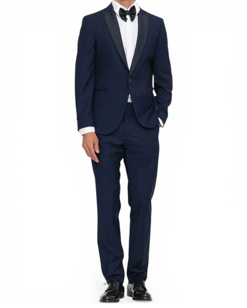 DANIELE ALESSANDRINI Abito Daniele Alessandrini uomo DUAM0010PL0072 blu smoking monopetto<BR/> DUAM0010PL0072 7000 