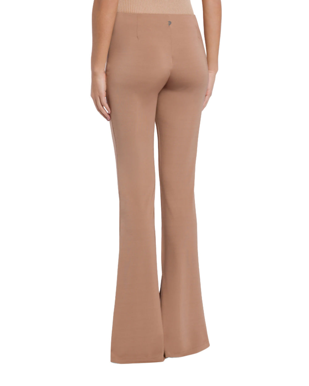 DONDUP Pantalone DONDUP donna slim DP878JS0316D Cammello viscosa slim ampia apertura DP878JS0316D 706 