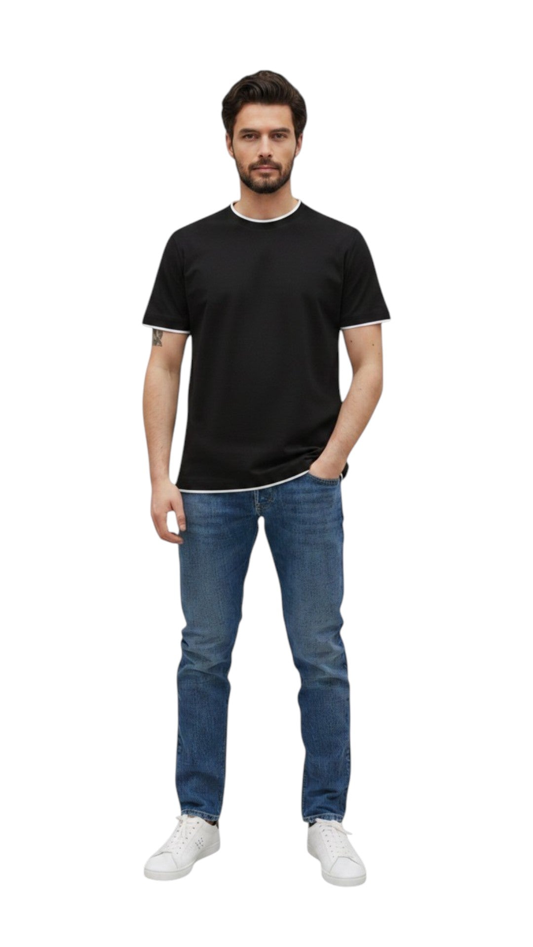 DONDUP T-shirt DONDUP uomo US366 JF0271UXXX 999 Nero US366JF0271UXXX 999 