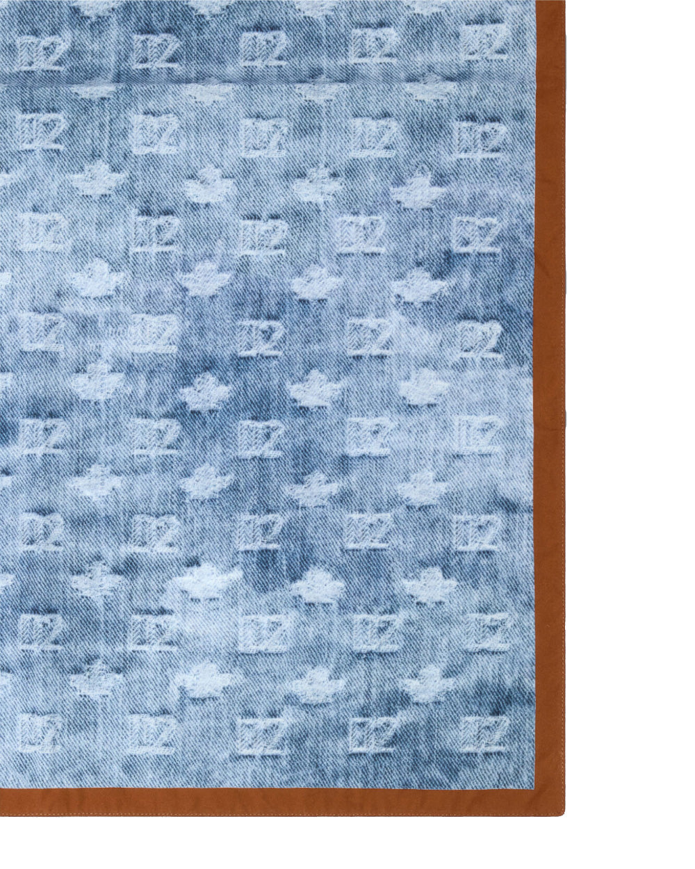 DSQUARED2 Foulard DSQUARED2 uomo FUM001708C087643 Azzurro cotone effetto vintagelogo monogram all over FUM001708C087643 098 