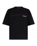 DSQUARED2 Men's Loose Fit T-shirt with logo S71GD1653D20033 Black cotton loose crew neck logo