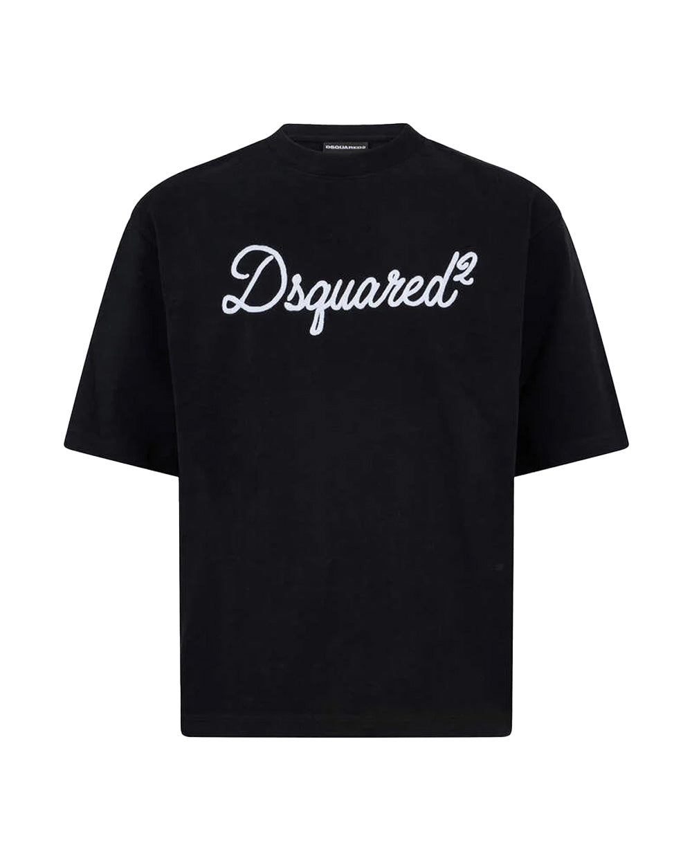 DSQUARED2 T-shirt DSQUARED2 uomo Loose Fit S74GD1524D20106 Nera loose girocollo logo cotone S74GD1524D20106 900 